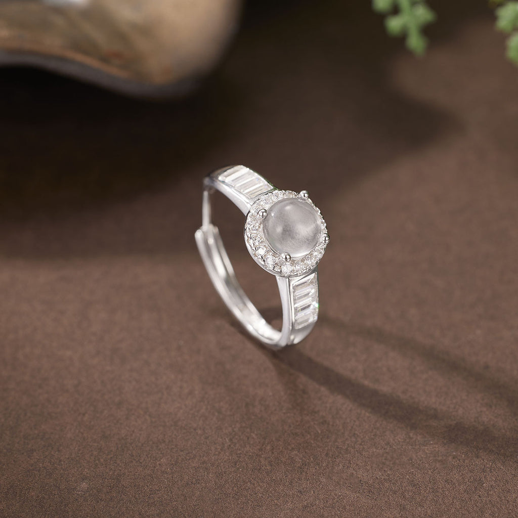 Damen Ring mit elegantem, funkelndem Kristallbesatz Shop Nory