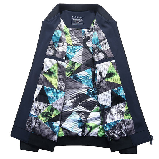 Herren leichter Softshell-Bomber mit gemustertem Mesh-Futter und windabweisendem Außenmaterial Shop Nory