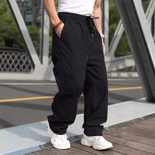 Herren lässige Cargohose mit elastischem Bund