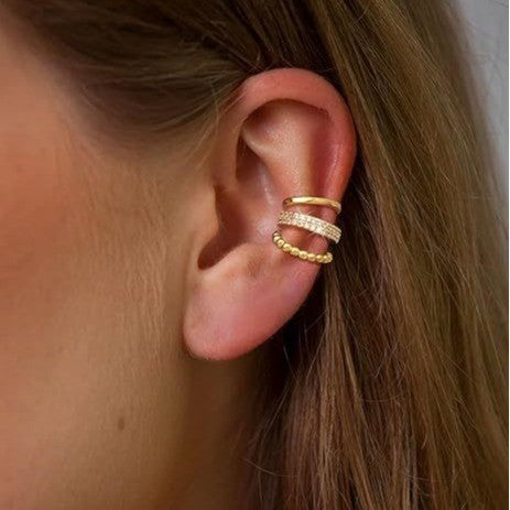 Damen Ohrstecker mit kunstvollem geschichtetem Design Shop Nory
