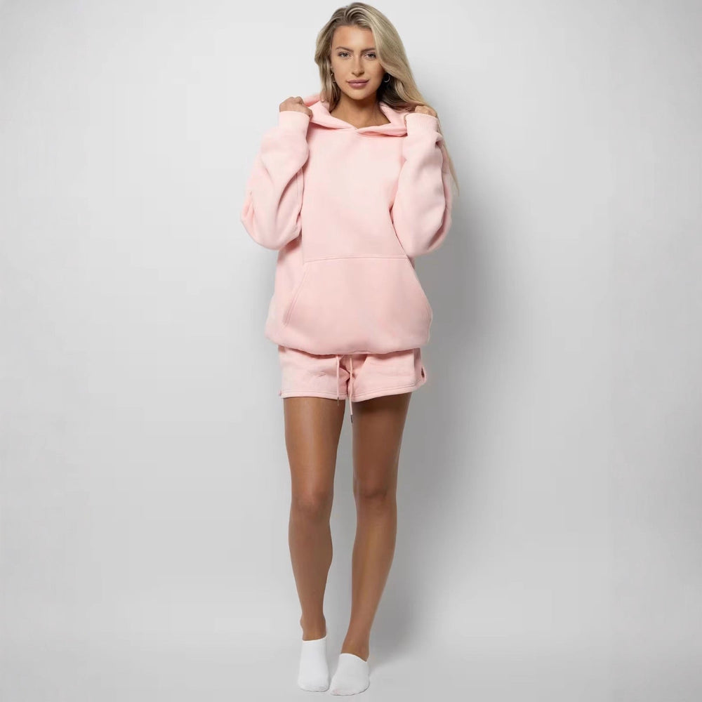 Damen Sportliche Sweatshorts mit elastischem Bund Shopnory