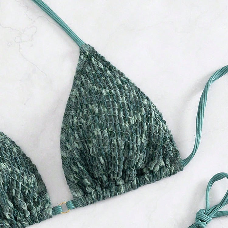 Damen Triangel-Bikini mit raffinierten BindShopnoryändern Shopnory