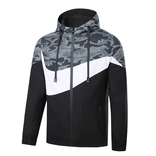 Herren Sportliche Übergangsjacke mit Camouflage-Design Shop Nory