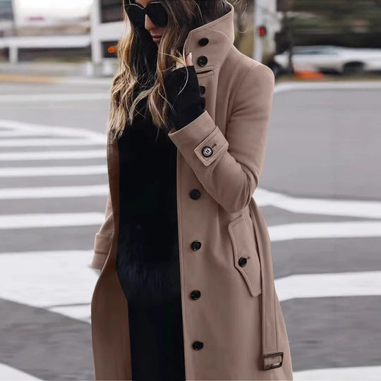 Damen Eleganter Langmantel