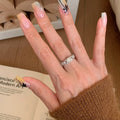 Damen Eleganter Zirkonring mit kunstvollem Design Shop Nory