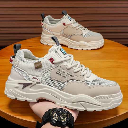 Herren Chunky-Sneaker mit atmungsaktivem Mesh, gepolsterter Plateausohle und technischer Komfortdämpfung Shopy Nory