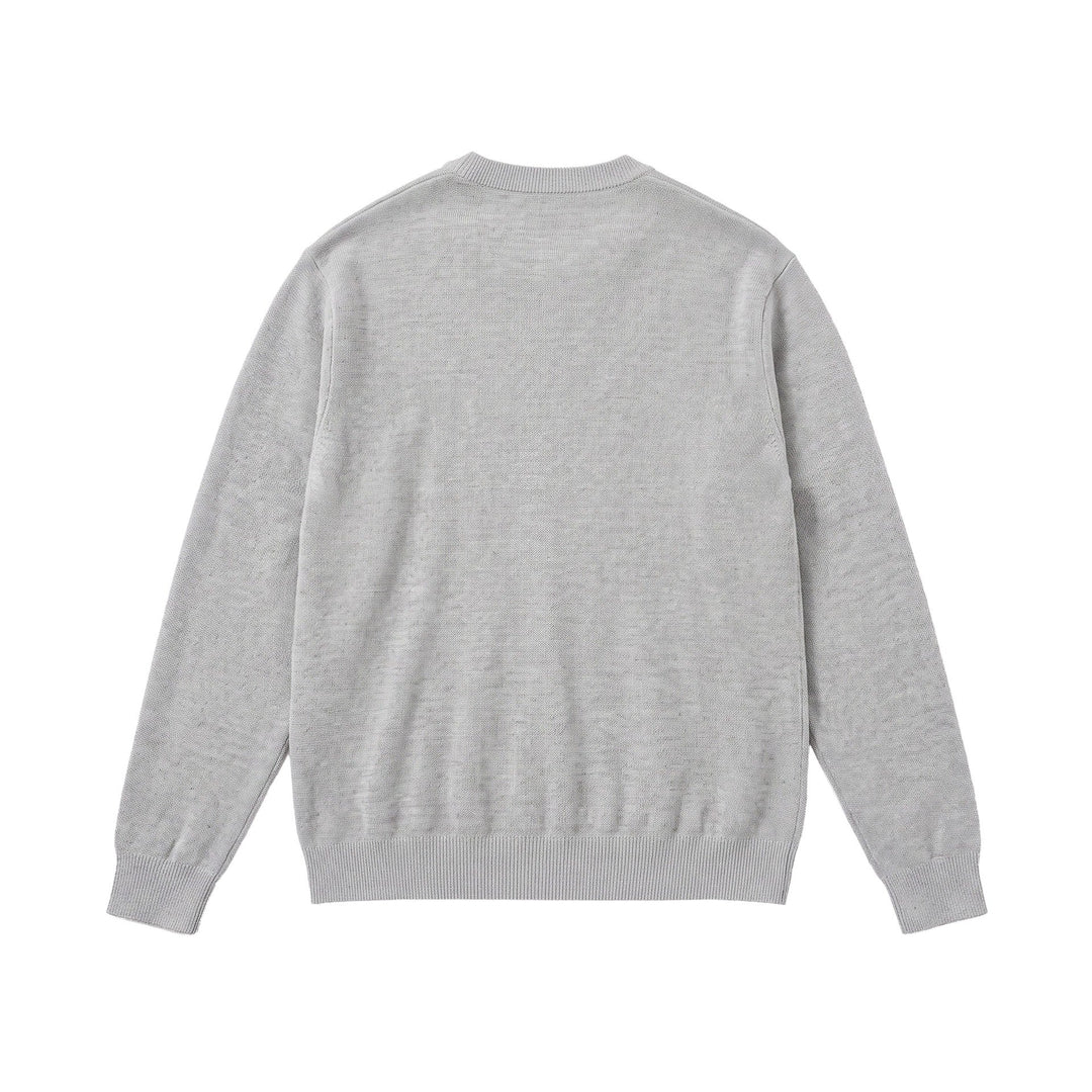 Herren Feiner Rundhals‑Sweatpullover aus Terry‑Frottee mit geripptem Saum Shop Nory