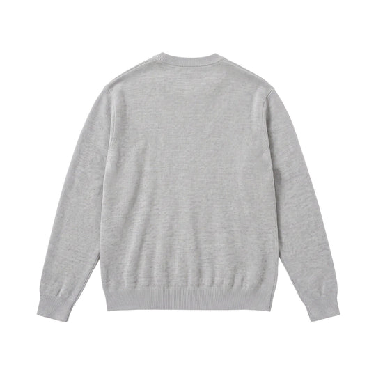 Herren Feiner Rundhals‑Sweatpullover aus Terry‑Frottee mit geripptem Saum Shop Nory