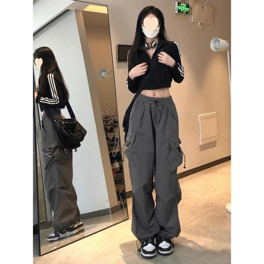 Damen Cargo-Hose mit weitem Schnitt und praktischen Taschen