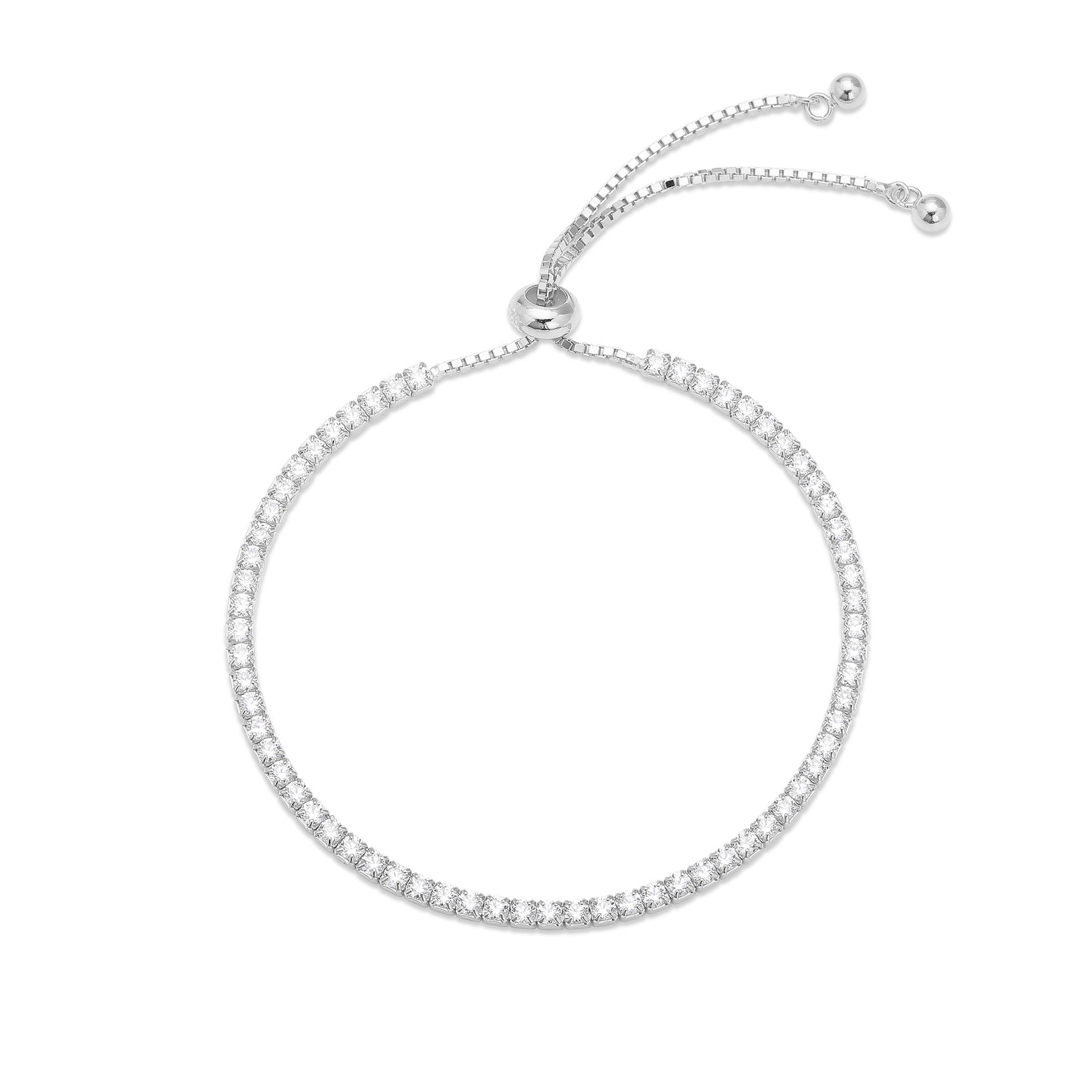 Damen Armband aus 925 Sterling Silber mit funkelnden Zirkonsteinen Shop Nory