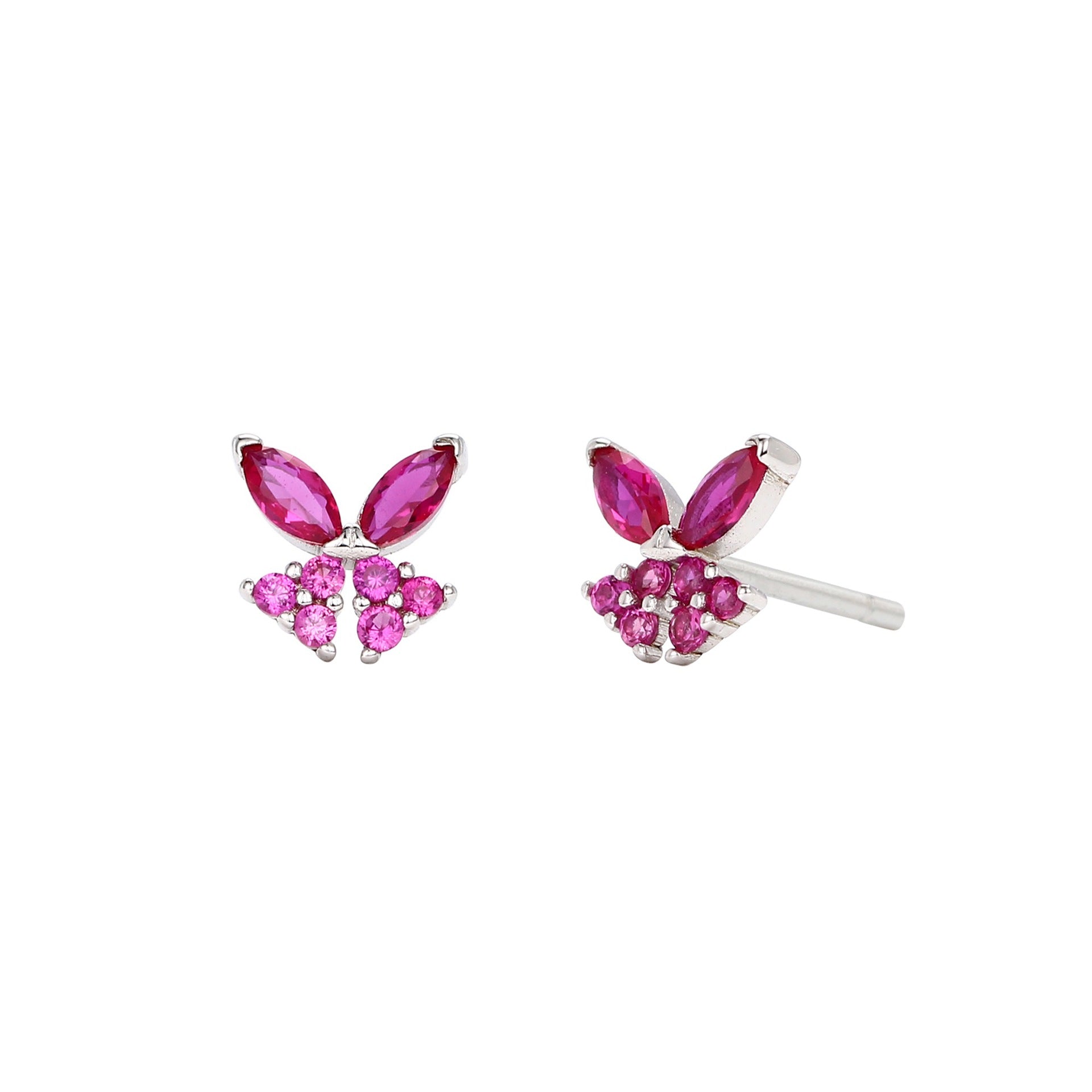 Damen Ohrstecker im fröhlichen Blumenmotiv aus 925 Sterling Silber Shop Nory