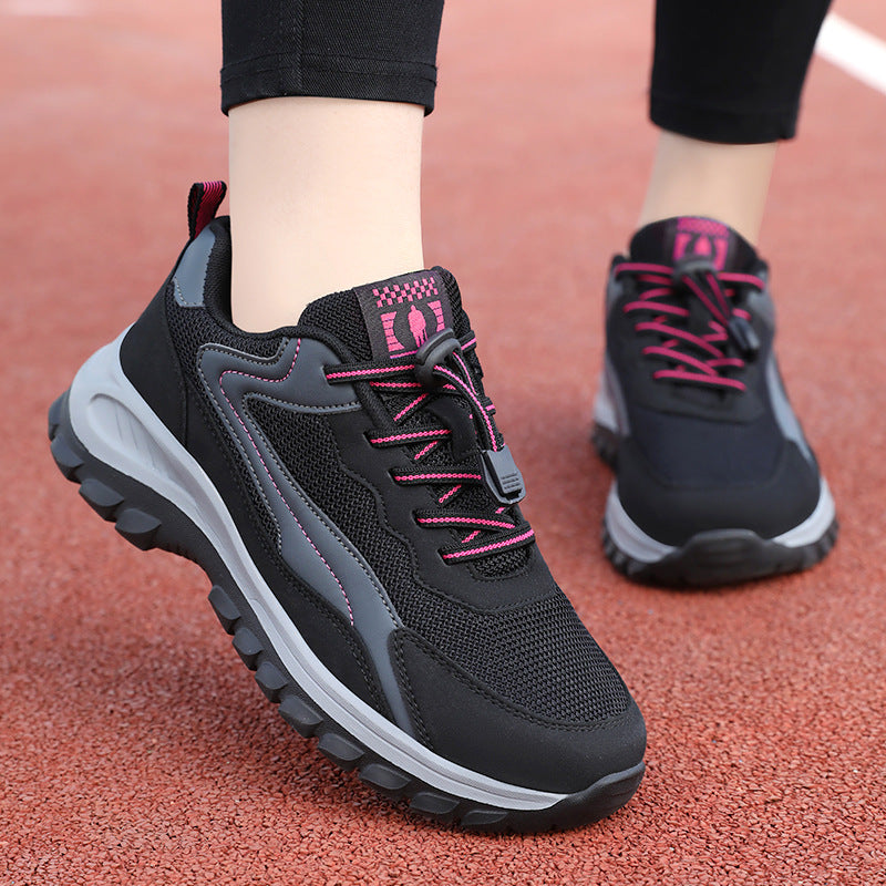 Damen nan robuster Trekking-Sneaker mit profiliertem Geländegriff, stoßdämpfender EVA-Zwischensohle und Schnellzug-Schnürung Shop Nory