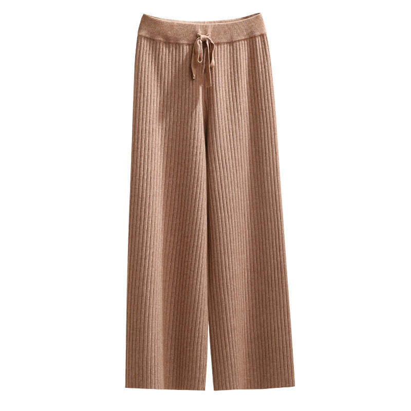 Damen Weite Rippstrickhosen Shop Nory