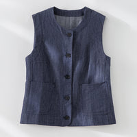 Blaues Gilet