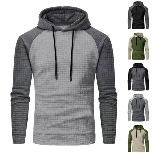 Herren Texturiertes Kapuzen‑Sweatshirt mit Waffelstruktur und Raglanärmeln Shop Nory