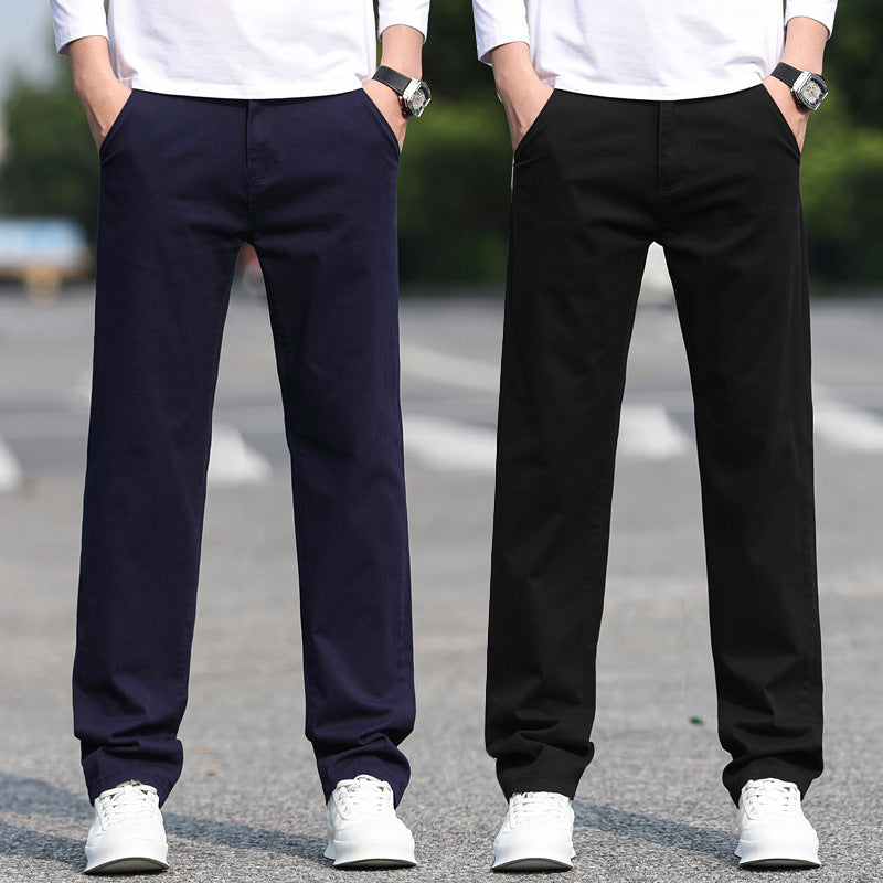 Herren Slim Fit Stretch-Hose mit elastischem Bund und geradem Bein Shop Nory
