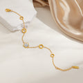 Frauen Blumen-inspirierte Link-Armbanduhr Shop Nory