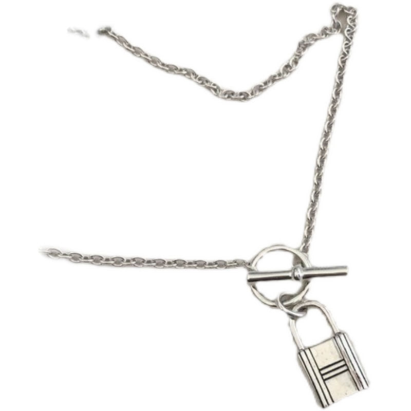 Damen Halskette mit einzigartigem Schloss-Anhänger Shop Nory