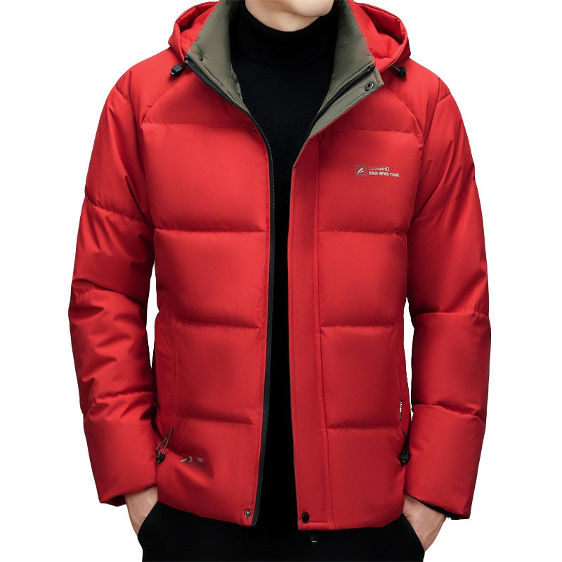 Herren Wattierte Stehkragenjacke mit wasserabweisender Oberfläche und Reißverschlusstaschen Shop Nory