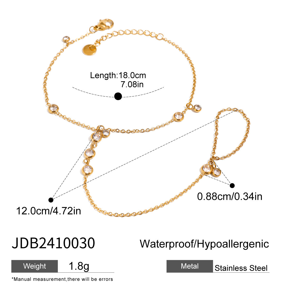 Damen Armband mit funkelnden Zirkonia und hypoallergener Edelstahlverarbeitung Shop Nory