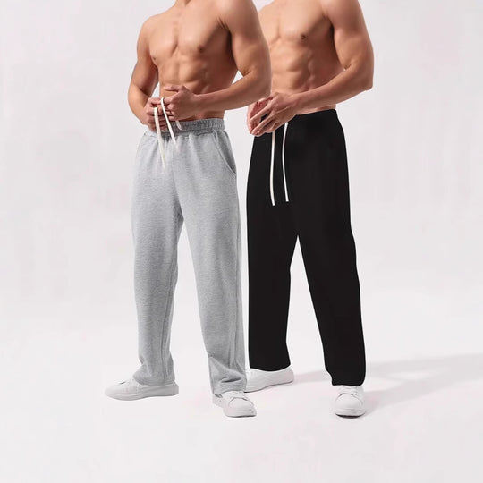 Herren nan locker sitzende Jogginghose aus Baumwollmischung mit elastischem Bund und Seitentaschen Shop Nory