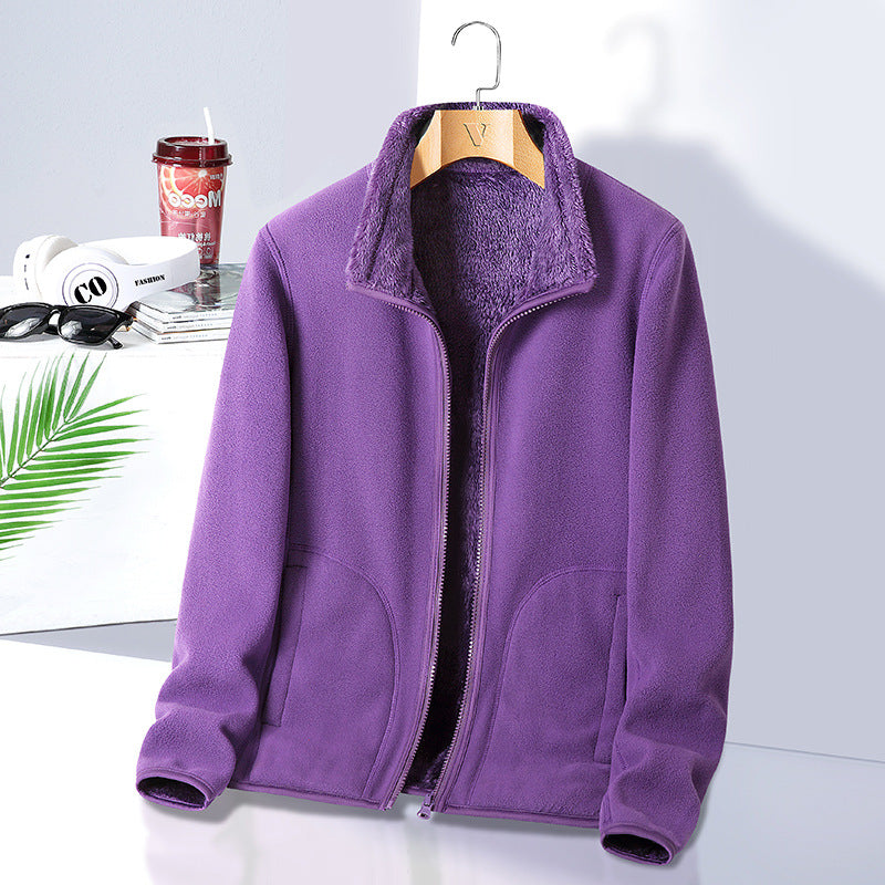 Damen Fleecejacke mit hohem Kragen Shop Nory