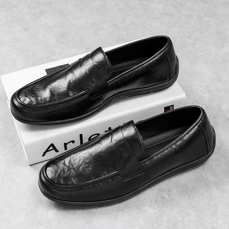 Herren Elegante Mokassins mit feinen Detailnähte Shop Nory