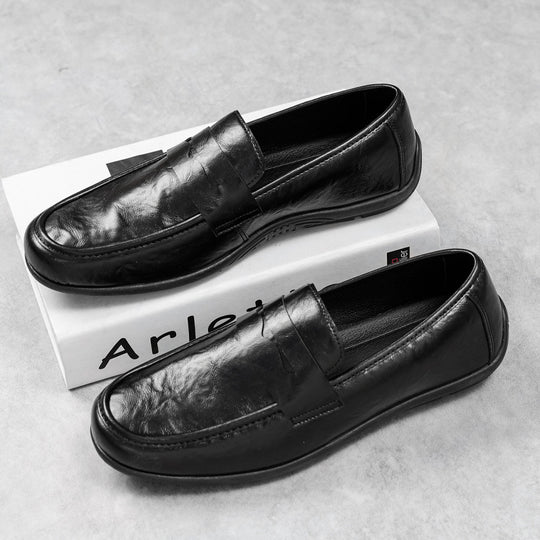 Herren Elegante Mokassins mit feinen Detailnähte Shop Nory