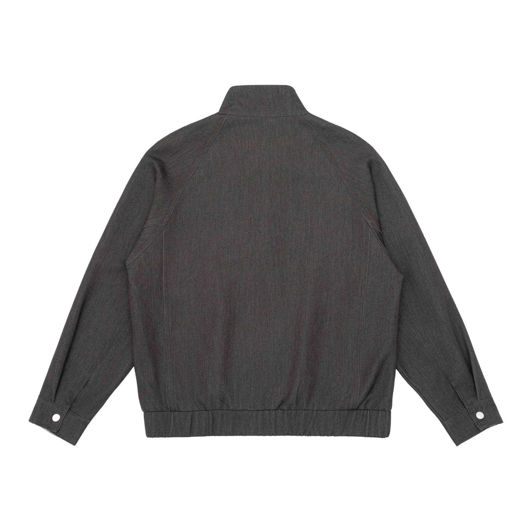 Unisex Kurzblouson im Denim‑Mix mit gesteppter Teilung, Stehkragen und verdecktem Reißverschluss Shop Nory