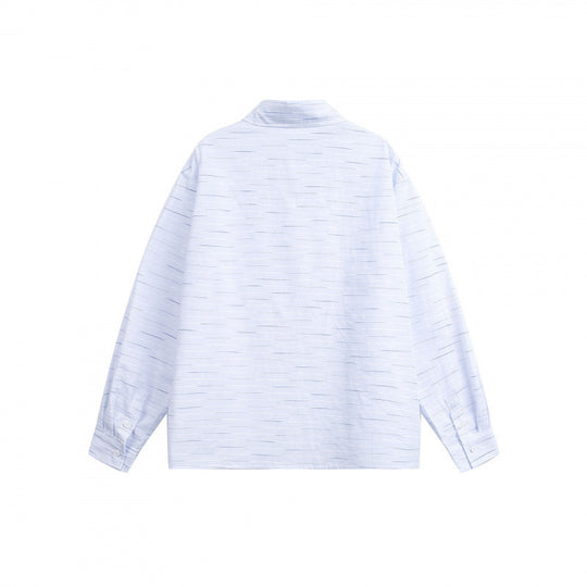 Unisex Weites Overshirt‑Hemd aus Baumwollmix mit Brusttasche und durchgehender Knopfleiste Shop Nory
