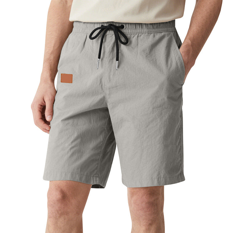 Herren nan schnelltrocknende Badeshorts im Bermuda-Schnitt mit elastischem Bund und Kordelzug