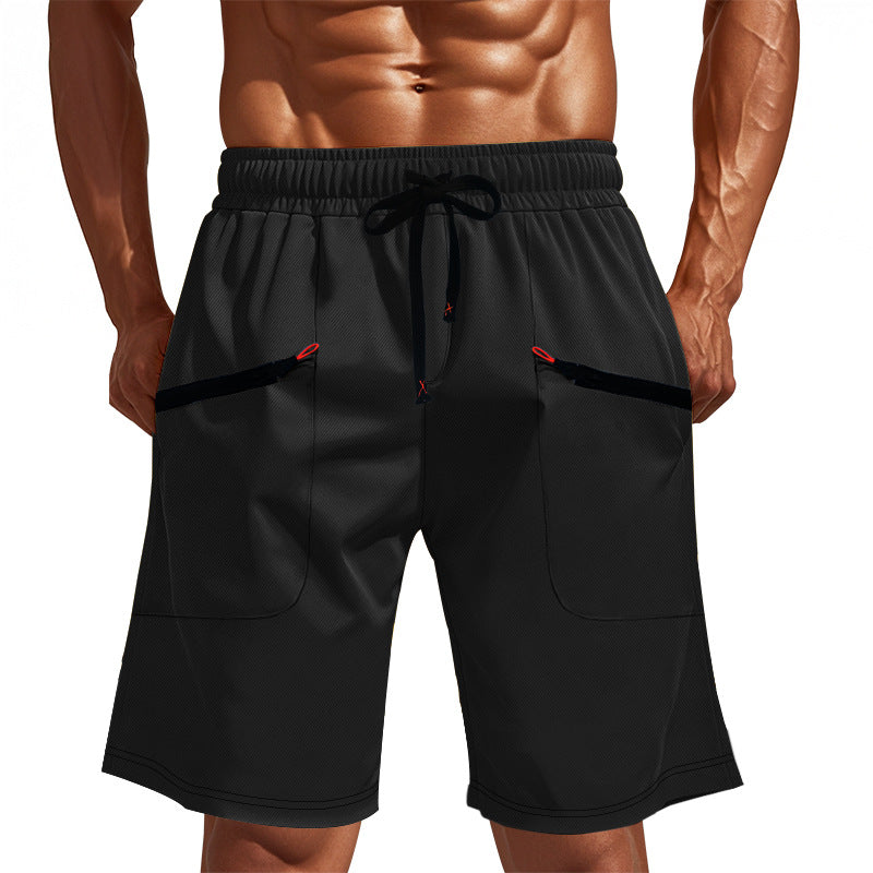 Herren Sportliche Shorts mit vielseitigen Taschen und elastischem Bund
