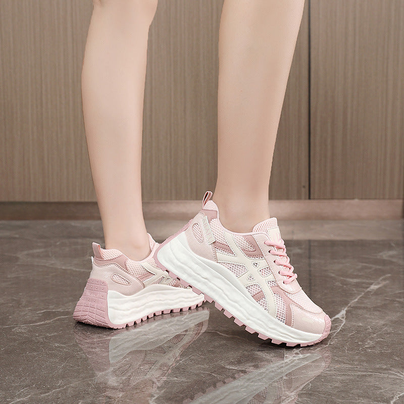 Damen Sneakers mit atmungsaktivem Mesh-Obermaterial und dämpfender Laufsohle