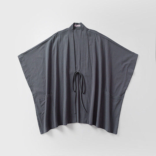 Damen Oversize Kimono-Cardigan mit Bindegürtel und Eingrifftaschen Shop Nory
