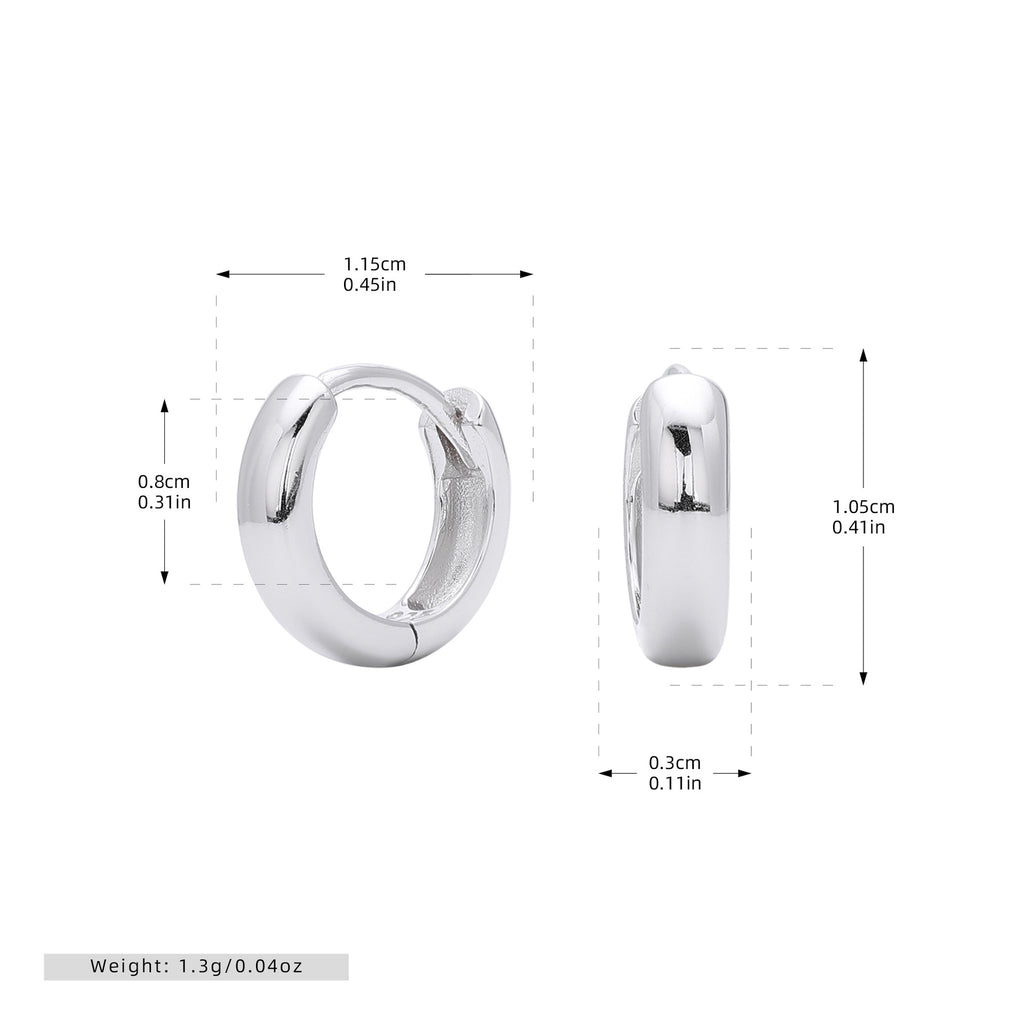 Damen Creolen mit modernem, geschwungenem Design aus hochwertigem 925 Sterling Silber Shop Nory
