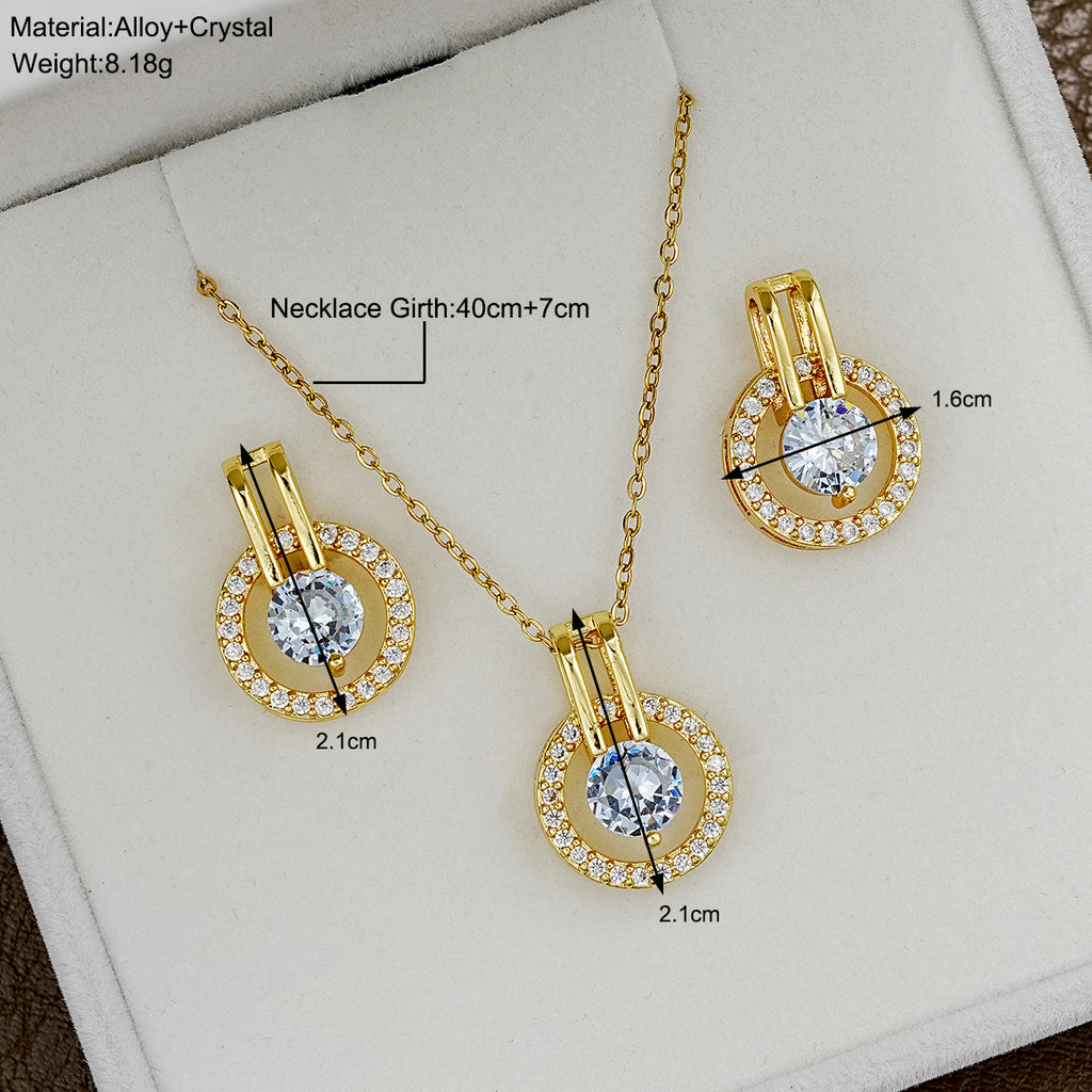 Damen Schmuckset mit glamourösem Anhängerset und elegantem Ohrstecker Shop Nory