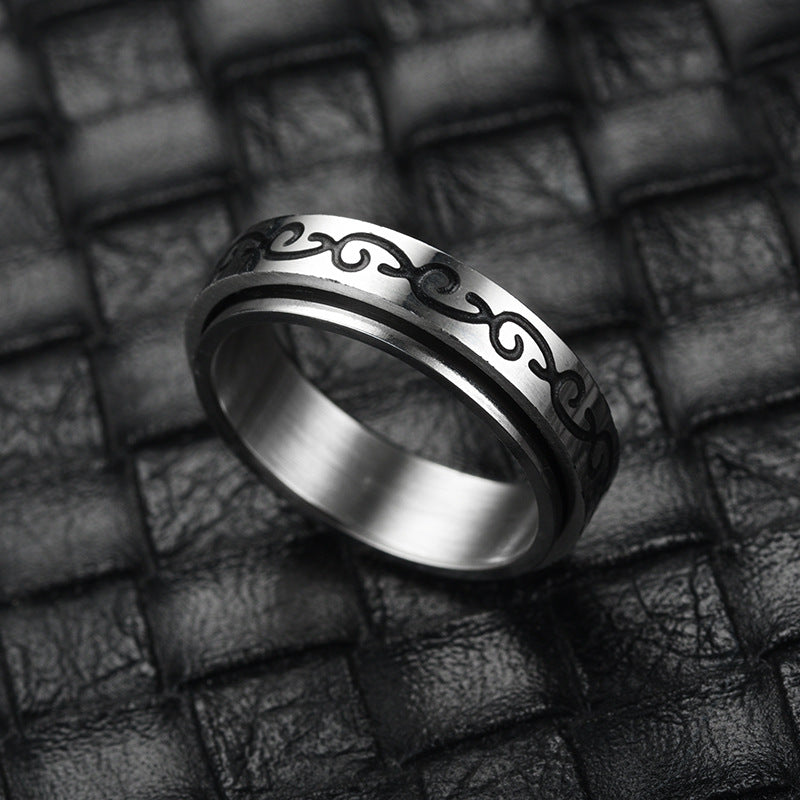 Herren Ring mit kunstvollem, geschwungenem Design Shop Nory