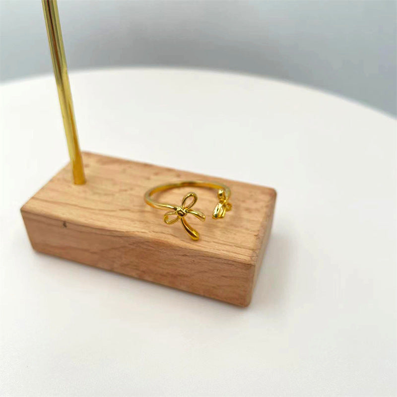 Damen Ring mit filigranem Schleifen-Design Shop Nory