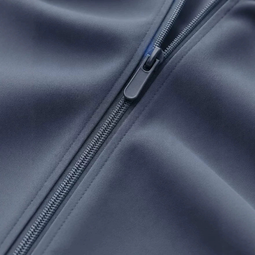 Herren Kapuzen-Blouson Leichter Windbreaker mit geripptem Saum und verdeckter Reißverschlussleiste Shop Nory