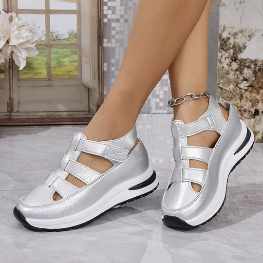 Damen Plateau‑Sneaker‑Sandale mit Klettverschluss und geschlossener Zehenpartie Shop Nory