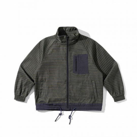 Unisex Leicht wattierte Oversize-Trainingsjacke mit Reißverschluss, Brusttasche und Kordelzugsaum Shop Nory