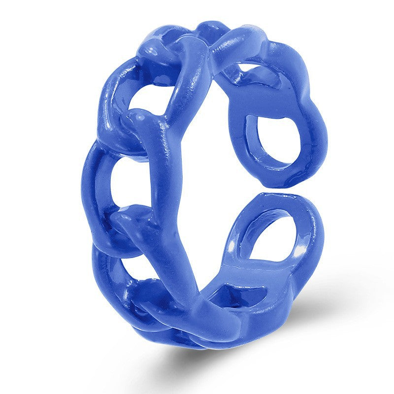 Damen Modischer Offener Fingerring aus hochwertigem Kunststoff Shop Nory