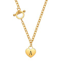 Damen Halskette mit gravierbarem Herzanhänger und eleganter Gliederkette Shop Nory