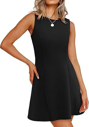 Damen ärmelloses A-Linien Kleid mit zeitlosem Schnitt
