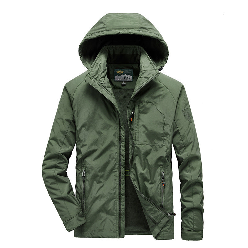 Herren Tech‑Hoodie‑Parka mit Mikrofleece‑Innenlage und verdeckten Reißverschlüssen Shop Nory
