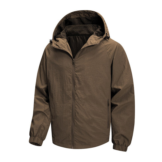 Herren Ultraleichte Packbare Kapuzenjacke mit atmungsaktivem Mesh‑Futter Shop Nory