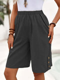 Damen Luftige Shorts mit praktischen Knopfdetails