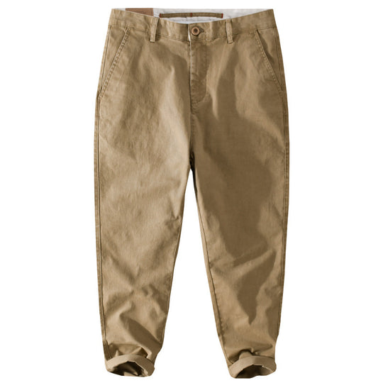 Herren Konisch zulaufende Baumwoll-Chino mit legerer Passform Shop Nory