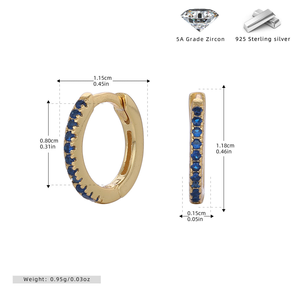 Damen Creolen mit funkelnden Zirkonsteinen in elegantem Design Shop Nory