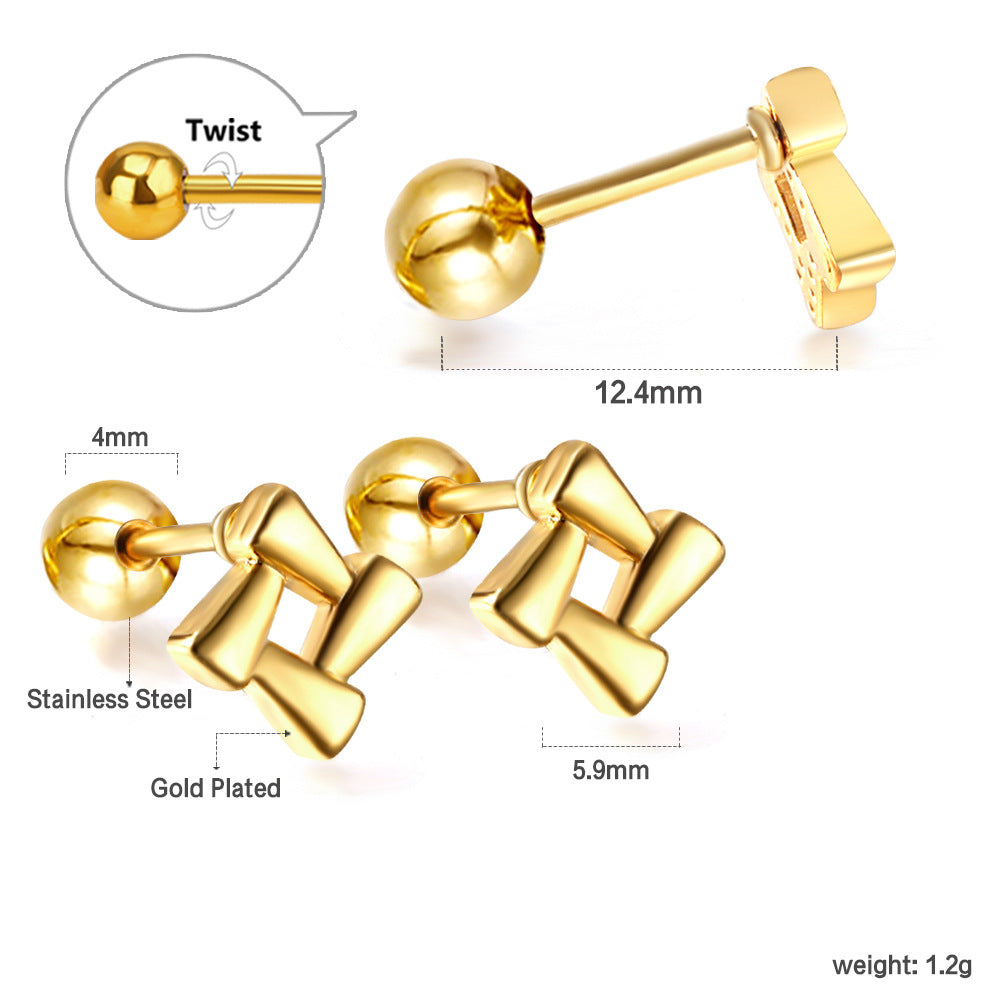 Damen Ohrstecker im schmetterlingsförmigen Design Shop Nory